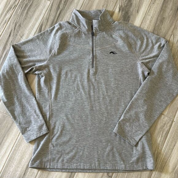KJUS Men's Ski Half-Zip Mid Layer Grey Melange- Still Full Price 56 2XL - Picture 1 of 5